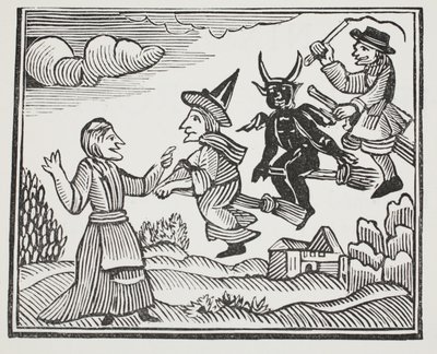 The History of Mother Shipton, ilustracja z książki Chap-books of the Eighteenth Century Johna Ashtona, wyd. 1882 autorstwa English School