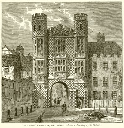 Brama Holbeina, Whitehall autorstwa English School
