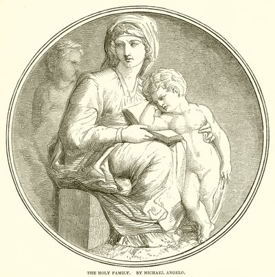 Święta Rodzina. Michael Angelo autorstwa English School