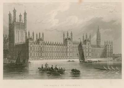 Houses of Parliament, Pałac Westminsterski, Londyn autorstwa English School