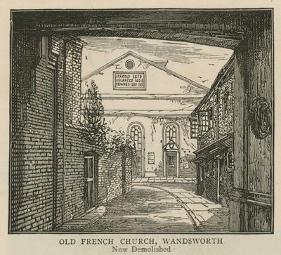 Hugenoci w Anglii: stary francuski kościół, Wandsworth autorstwa English School