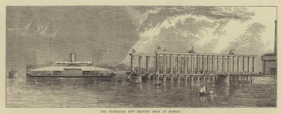 Hydraulic Lift Graving Dock w Bombaju (grawerowanie) autorstwa English School