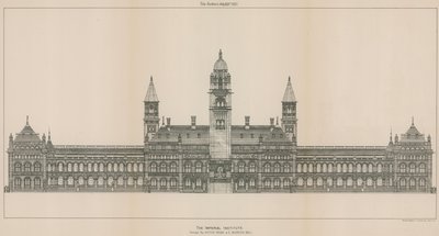 Imperial Institute: projekt Aston Webb i E Ingress Bell autorstwa English School