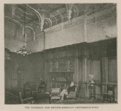 Imperial Institute: kanadyjska i brytyjsko-amerykańska sala konferencyjna autorstwa English School