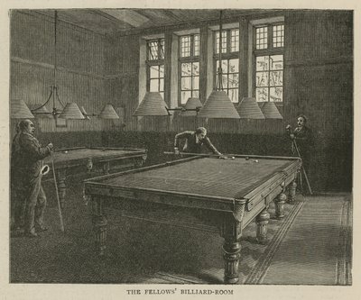 Imperial Institute: Sala bilardowa The Fellows autorstwa English School