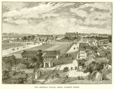 Pałac Cesarski, Pekin, patrząc na północ autorstwa English School
