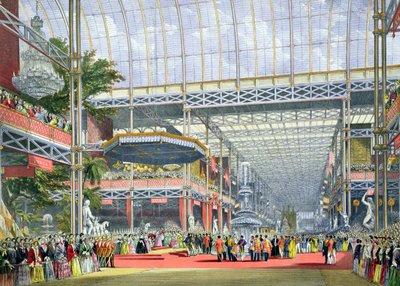 Inauguracja, z Dickinsons Comprehensive Pictures of the Great Exhibition of 1851, opublikowanej w 1854 (patrz 194667) autorstwa English School
