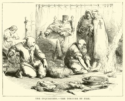 Inkwizycja, tortura ogniem autorstwa English School