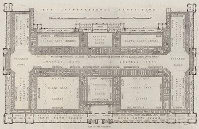 Wystawa Międzynarodowa, Plan Galerii (grafika) autorstwa English School