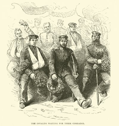 Inwalidzi czekają na swoich towarzyszy, 1871-2 autorstwa English School