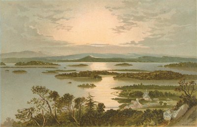 Wyspy, Loch Lomond - Z góry Luss autorstwa English School