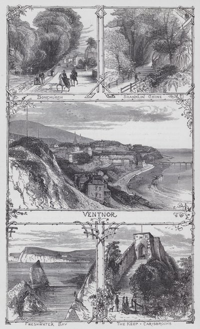 Wyspa Wight (rycina) autorstwa English School