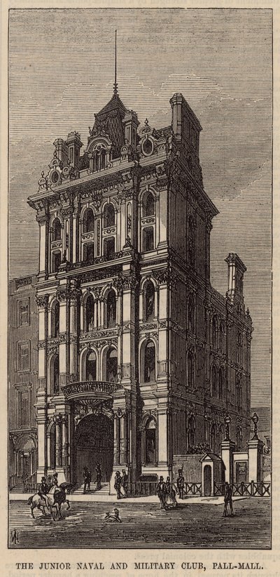 Młodszy Klub Marynarki i Wojska, Pall Mall autorstwa English School