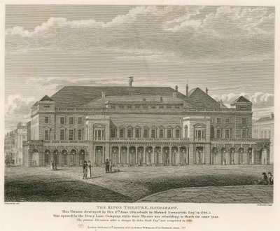 The Kings Theatre, Haymarket, Londyn autorstwa English School