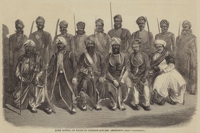 Kotwal policji w Lucknow i jego asystenci (rycina) autorstwa English School