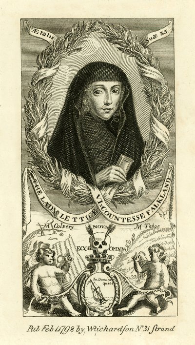 Lady Lettice, wicehrabina Falkland autorstwa English School
