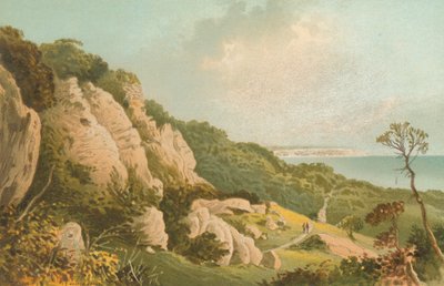 Osuwisko w pobliżu Ventnor — wyspy Wight autorstwa English School