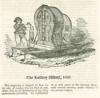 Ostatnia loteria. Koło Loterii, 1826 autorstwa English School