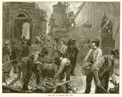 Ostatni z Temple Bar, 1877 autorstwa English School