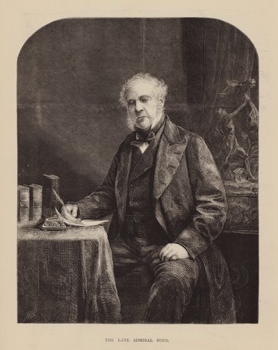 Późny admirał Rous (rycina) autorstwa English School