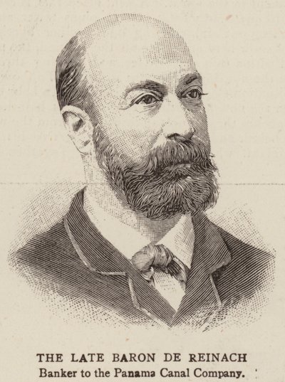 Późny Baron de Reinach (rycina) autorstwa English School