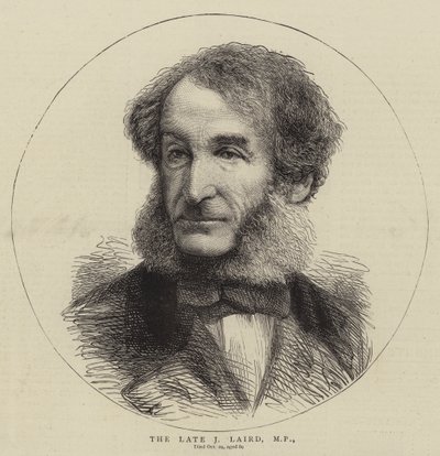 Późny J Laird, MP (grawerowanie) autorstwa English School