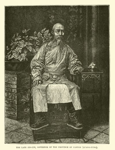 Nieżyjący już Jin-Lin, gubernator prowincji Kanton Quang-Tung autorstwa English School