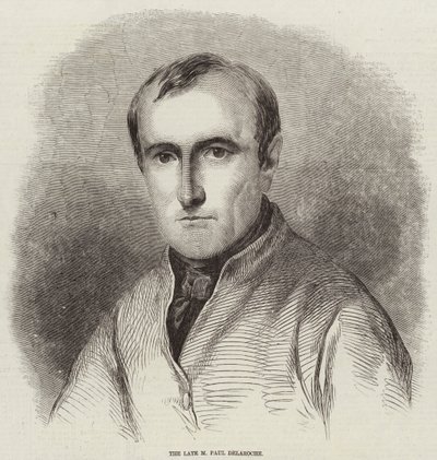 Późny M Paul Delaroche (Grawerowanie) autorstwa English School