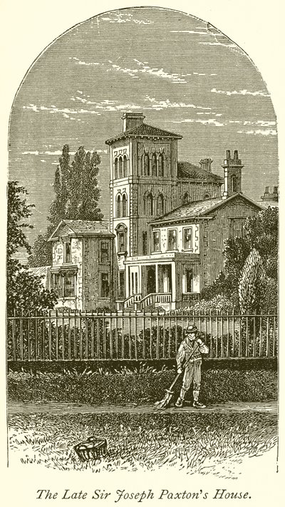 Dom zmarłego sir Josepha Paxtona autorstwa English School