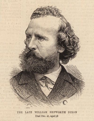 Późny William Hepworth Dixon (rycina) autorstwa English School
