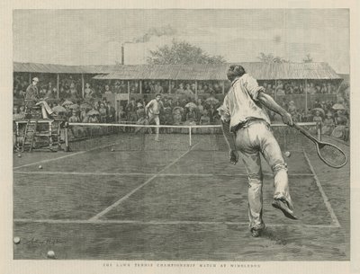 Mecz Lawn Tennis Championship na Wimbledonie autorstwa English School