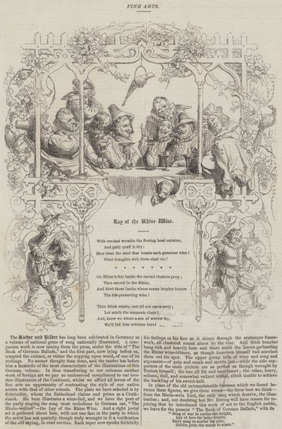 Lay of the Rhine Wine (grawerowanie) autorstwa English School