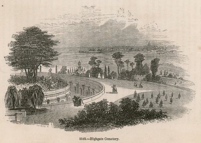 Katakumby Libanu, cmentarz Highgate, Londyn autorstwa English School