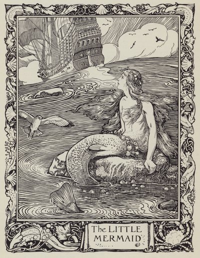 Mała syrenka (litografia) autorstwa English School