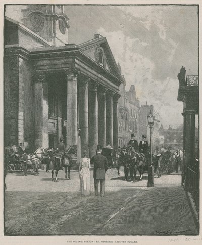 Sezon w Londynie: St Georges, Hanover Square autorstwa English School