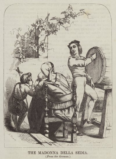 Madonna Krzesła (rycina) autorstwa English School