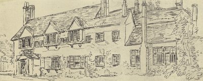Dwór, ok. 1770 (grawiura) autorstwa English School