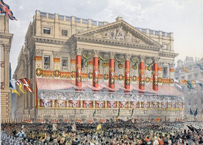 The Mansion House, 7 marca 1863, z Pomnika małżeństwa Edwarda VII i Aleksandry z Danii, wyd. 1864 autorstwa English School