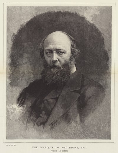 The Marquis of Salisbury, KG, Premier (Grawerowanie) autorstwa English School