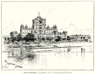 Martiniere, Lucknow (rycina) autorstwa English School