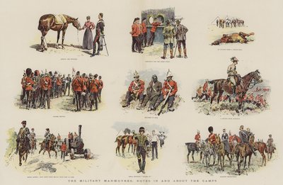Manewry wojskowe, notatki w obozach io obozach (chromolitho) autorstwa English School