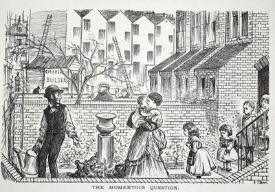 The Momentous Question, ilustracja z Punch autorstwa English School