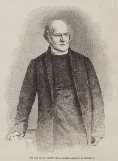 Przewielebny dr Charles Thomas Longley, arcybiskup Canterbury (rycina) autorstwa English School