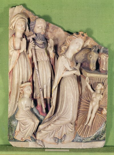 Narodzenia, c.1470-90 (alabaster) autorstwa English School