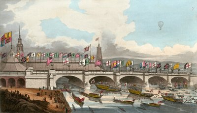 New London Bridge, 1 sierpnia 1831 autorstwa English School