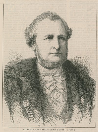 Nowy Lord Burmistrz i szeryfowie: radny i szeryf George Swan Nottage autorstwa English School