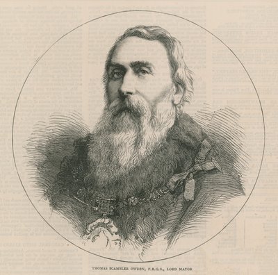 Nowy lord burmistrz i szeryfowie: Thomas Scambler Owden, lord burmistrz autorstwa English School