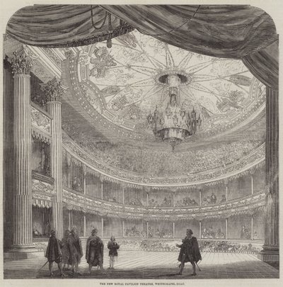 Teatr New Royal Pavilion, Whitechapel-Road (rycina) autorstwa English School