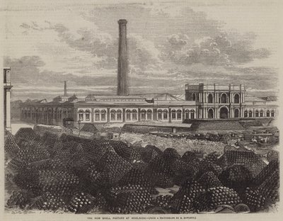 Nowa fabryka muszli w Woolwich (grawerowanie) autorstwa English School