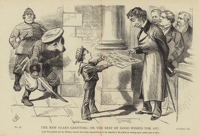 Powitanie Nowego Roku; czyli Best of Good Wishes na rok 1877 autorstwa English School